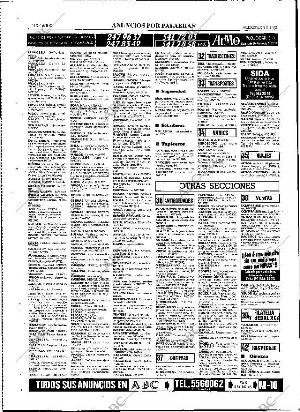 ABC MADRID 05-02-1992 página 110