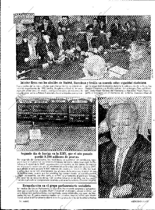 ABC MADRID 05-02-1992 página 14