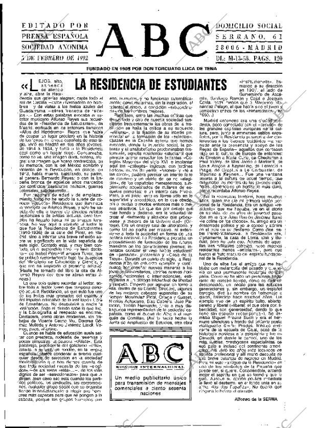 ABC MADRID 05-02-1992 página 3
