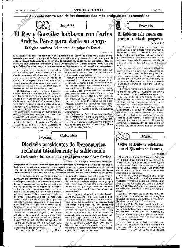 ABC MADRID 05-02-1992 página 33