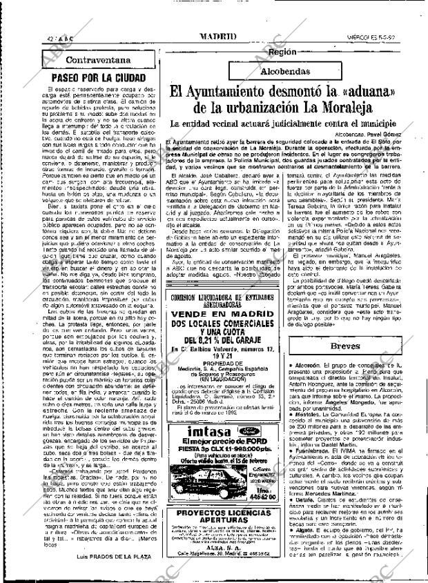 ABC MADRID 05-02-1992 página 42