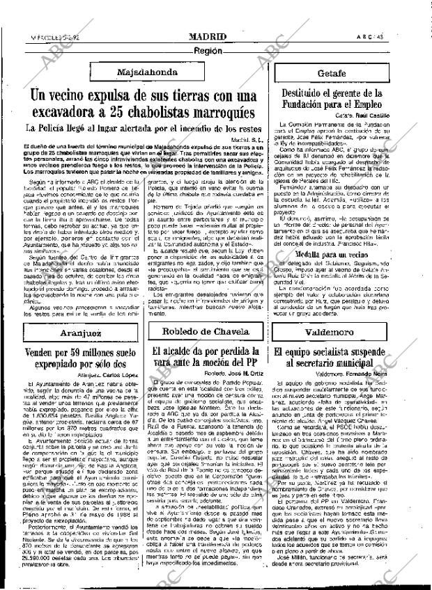 ABC MADRID 05-02-1992 página 43