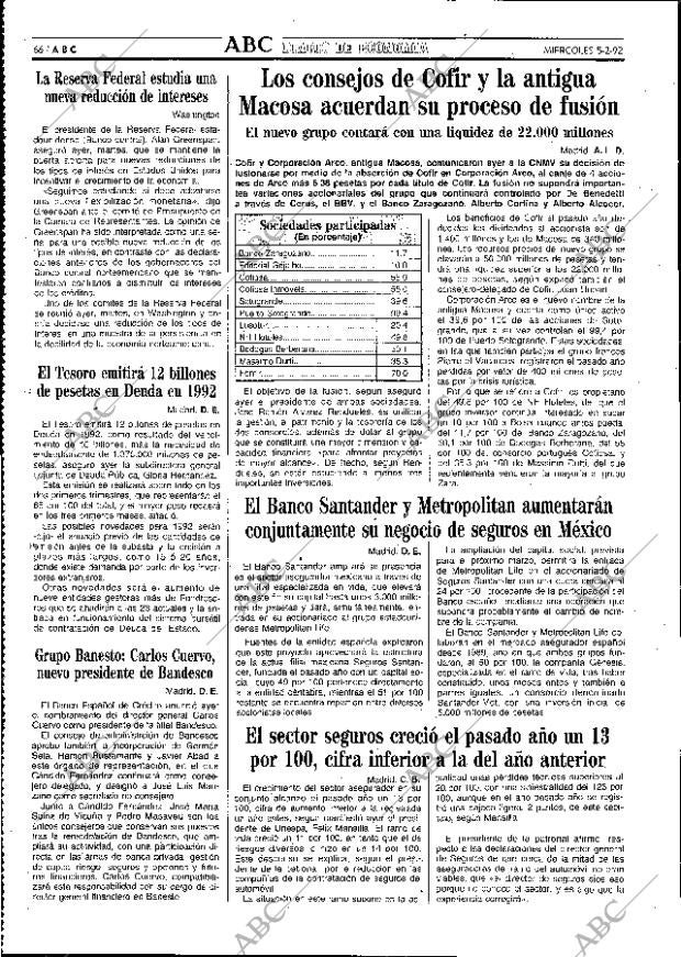 ABC MADRID 05-02-1992 página 66