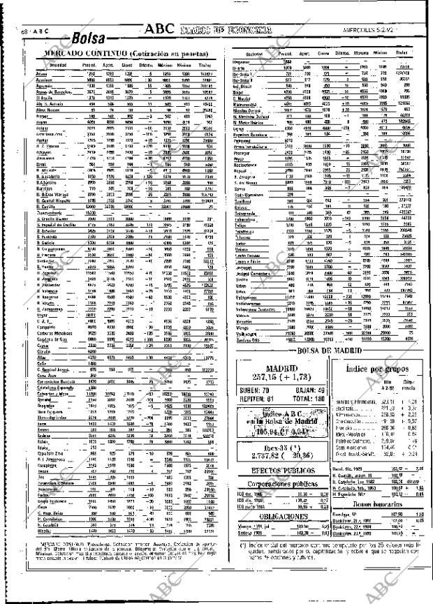 ABC MADRID 05-02-1992 página 68