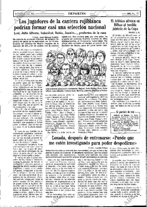 ABC MADRID 05-02-1992 página 77