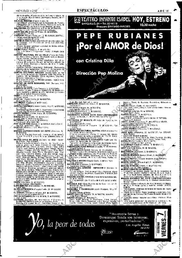 ABC MADRID 05-02-1992 página 89