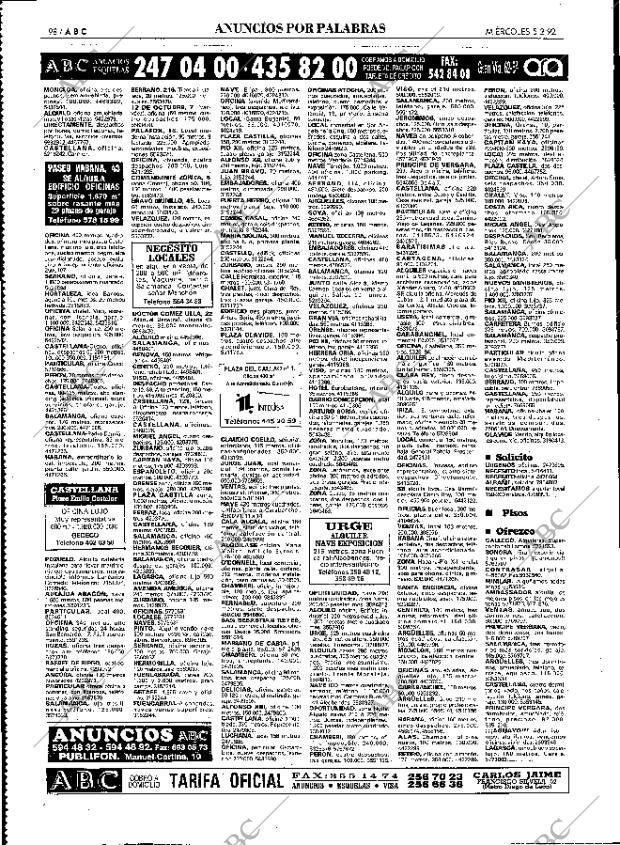 ABC MADRID 05-02-1992 página 98