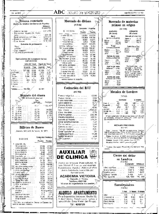 ABC SEVILLA 05-02-1992 página 68