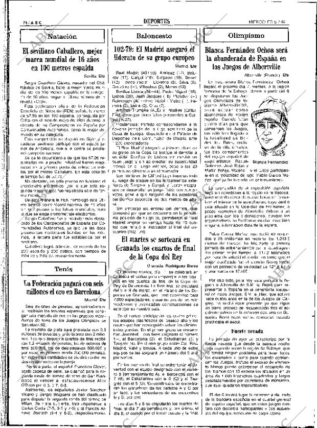 ABC SEVILLA 05-02-1992 página 74