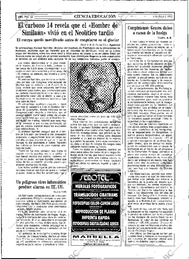 ABC MADRID 06-02-1992 página 52
