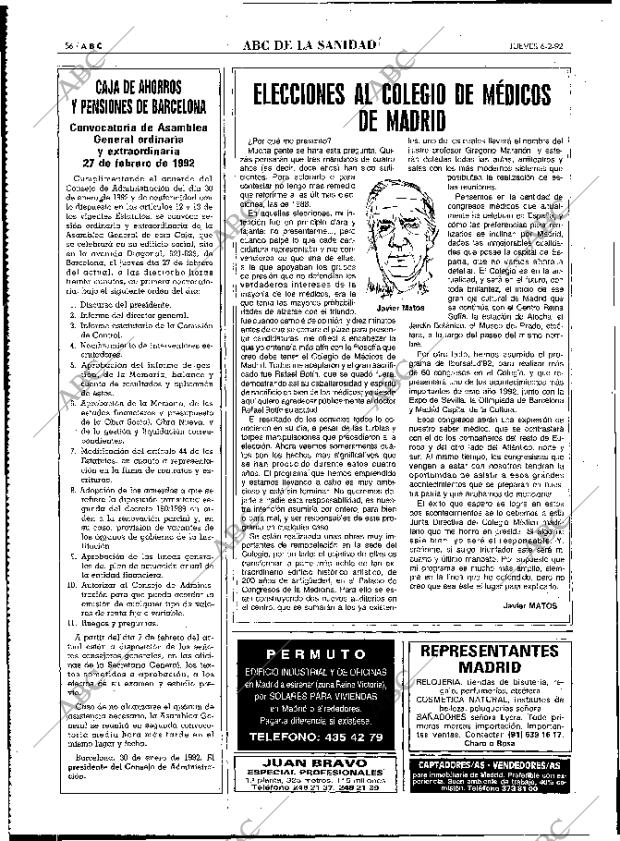 ABC MADRID 06-02-1992 página 56