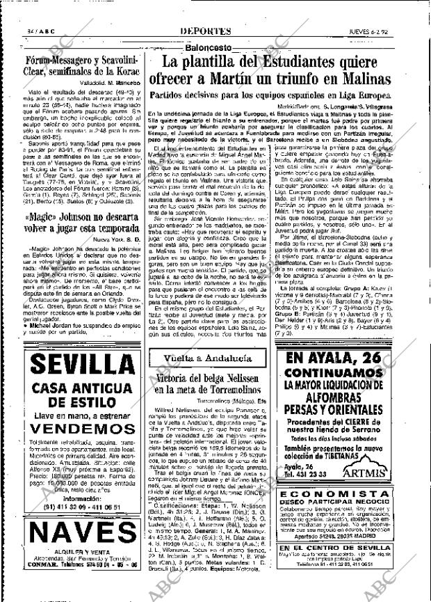 ABC MADRID 06-02-1992 página 84