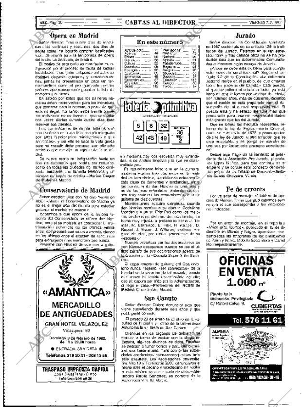 ABC MADRID 07-02-1992 página 20