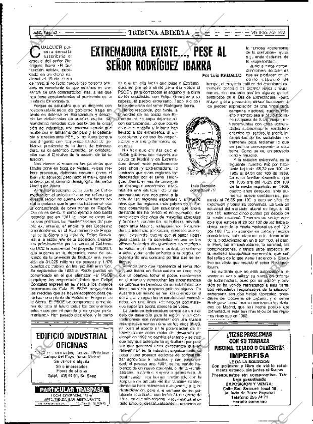 ABC MADRID 07-02-1992 página 42