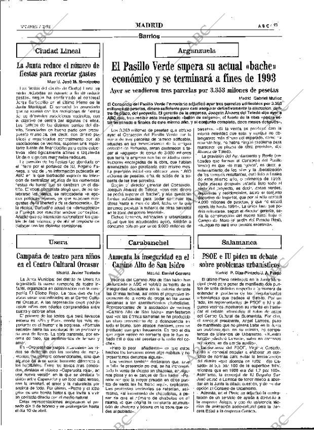 ABC MADRID 07-02-1992 página 45