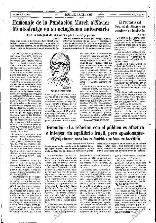 ABC MADRID 07-02-1992 página 85