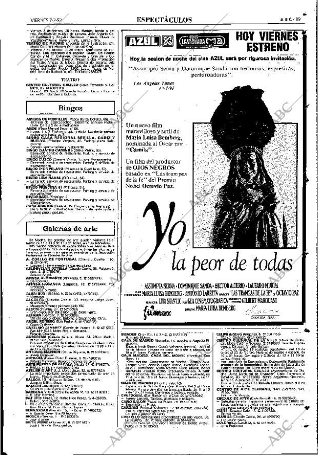 ABC MADRID 07-02-1992 página 89