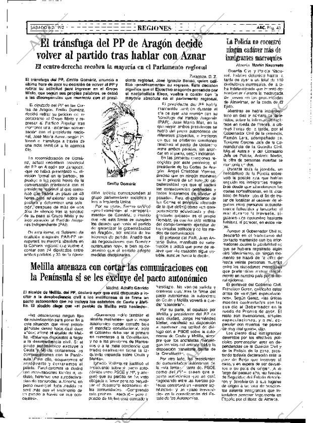 ABC MADRID 08-02-1992 página 43