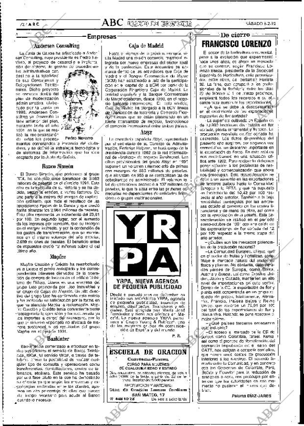 ABC MADRID 08-02-1992 página 72