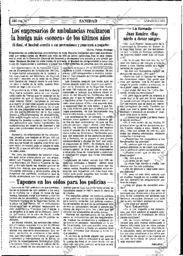 ABC MADRID 08-02-1992 página 74