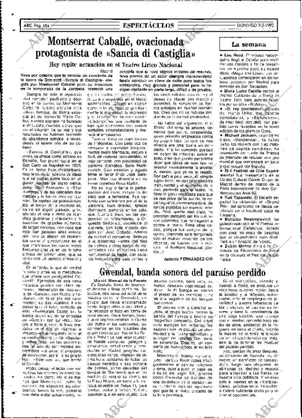 ABC MADRID 09-02-1992 página 104