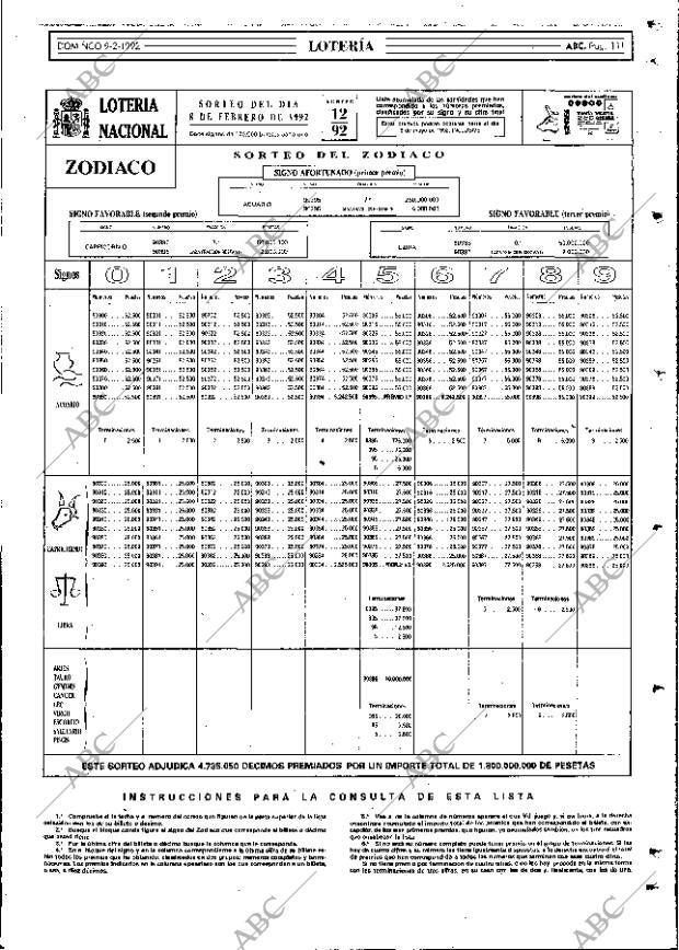 ABC MADRID 09-02-1992 página 111