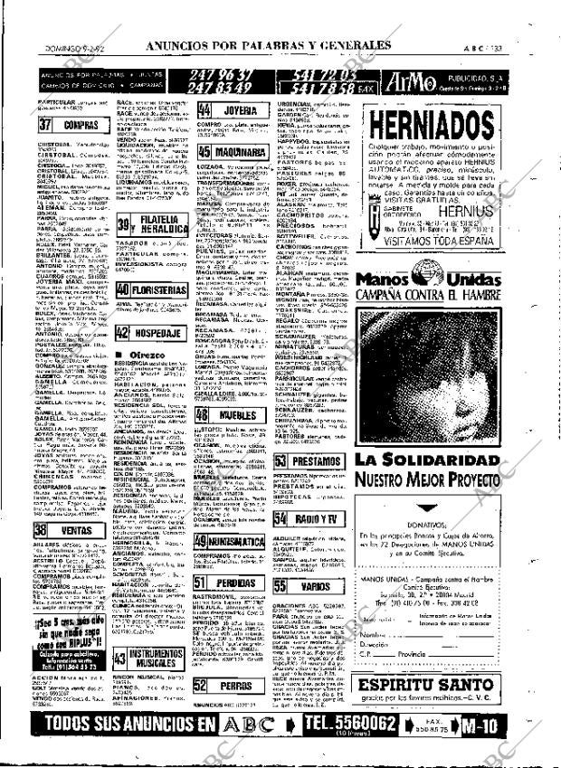 ABC MADRID 09-02-1992 página 133
