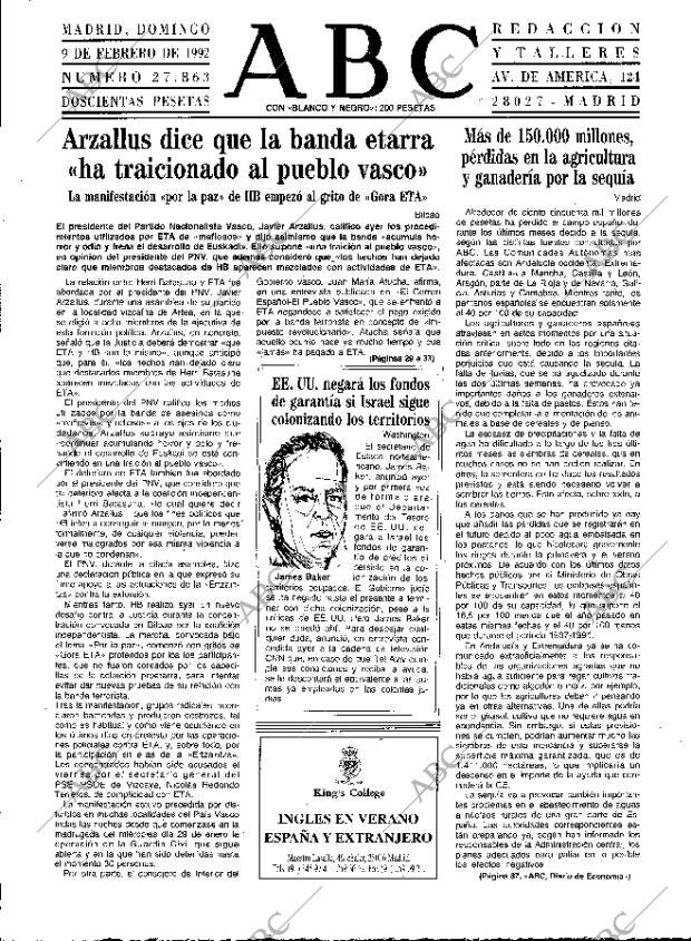 ABC MADRID 09-02-1992 página 23