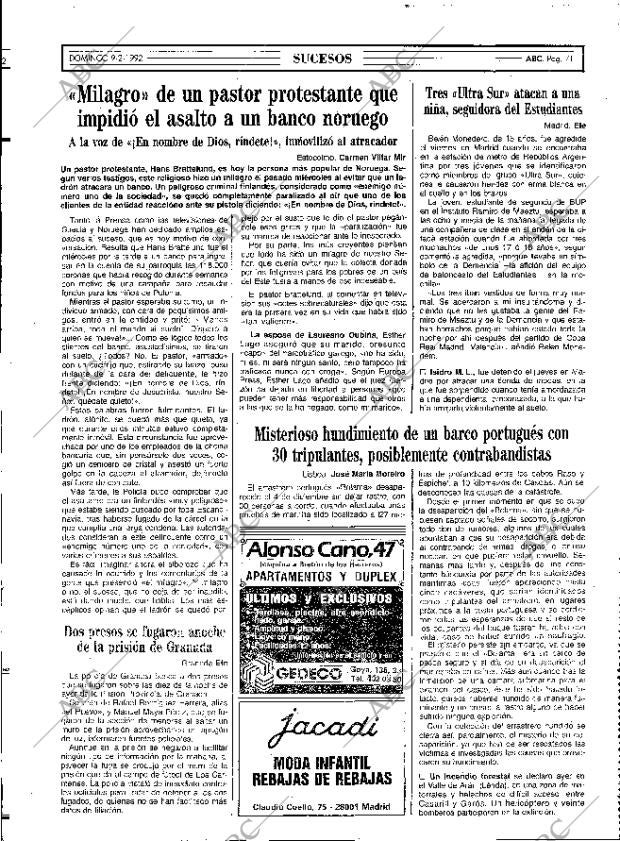 ABC MADRID 09-02-1992 página 71