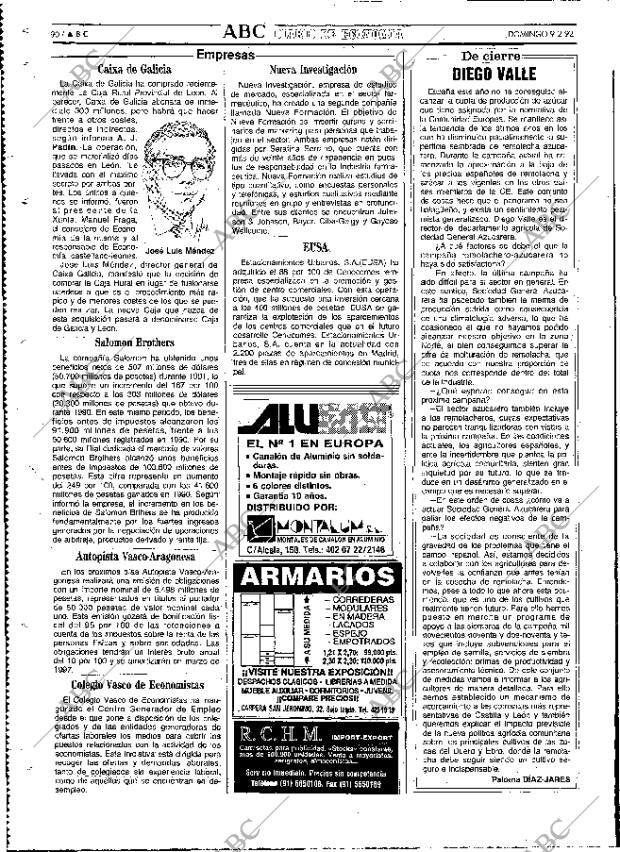 ABC MADRID 09-02-1992 página 90