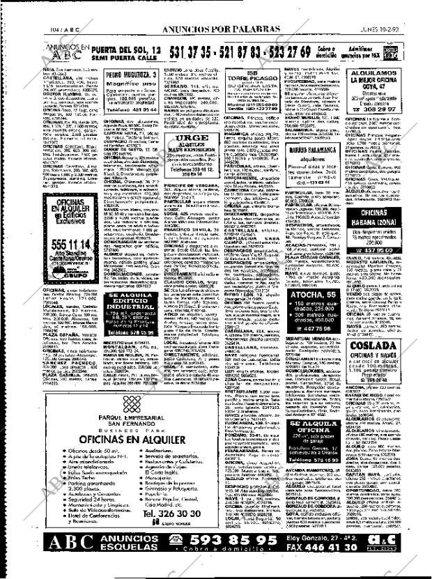 ABC MADRID 10-02-1992 página 104