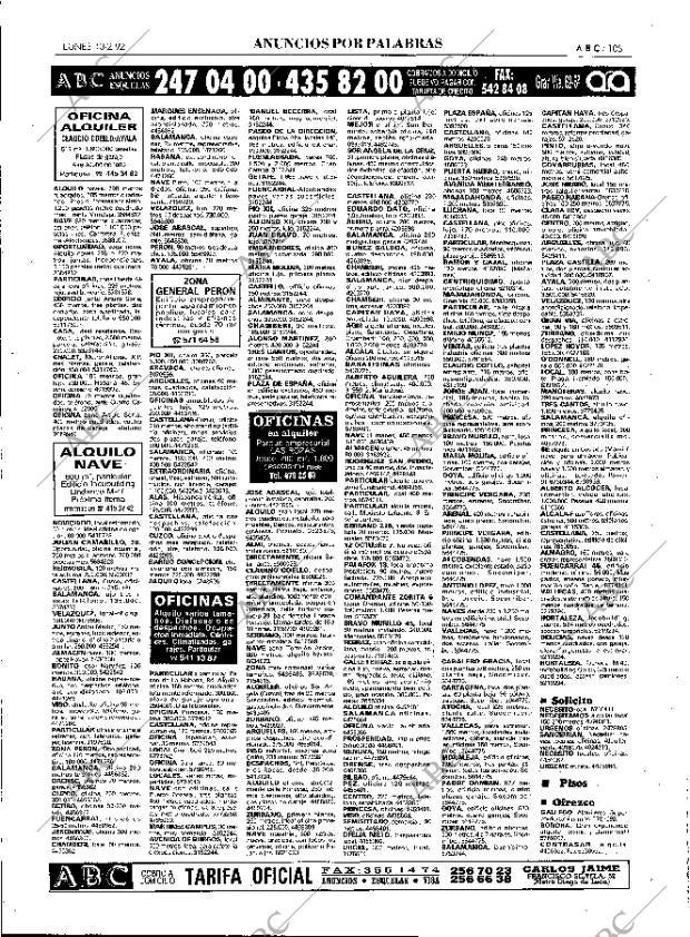 ABC MADRID 10-02-1992 página 105