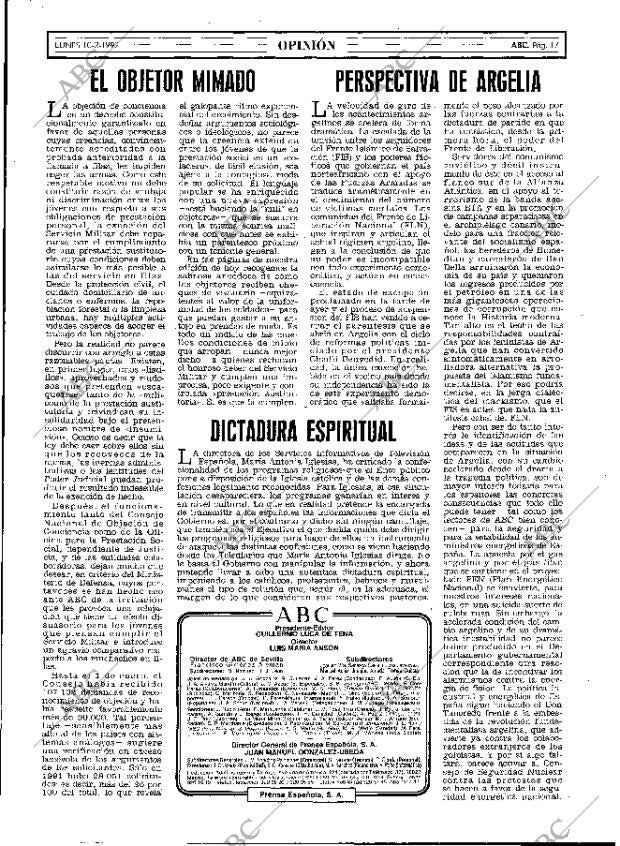 ABC MADRID 10-02-1992 página 17
