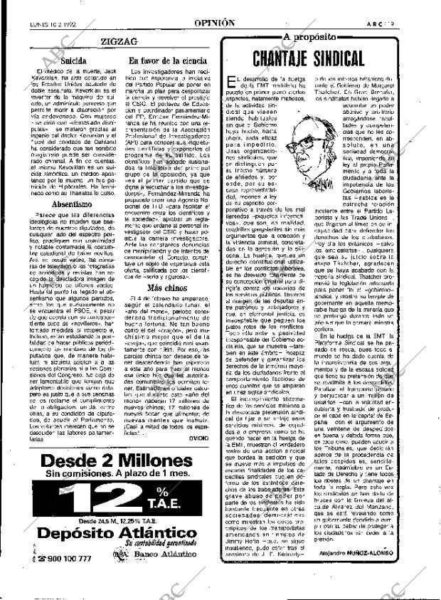 ABC MADRID 10-02-1992 página 19