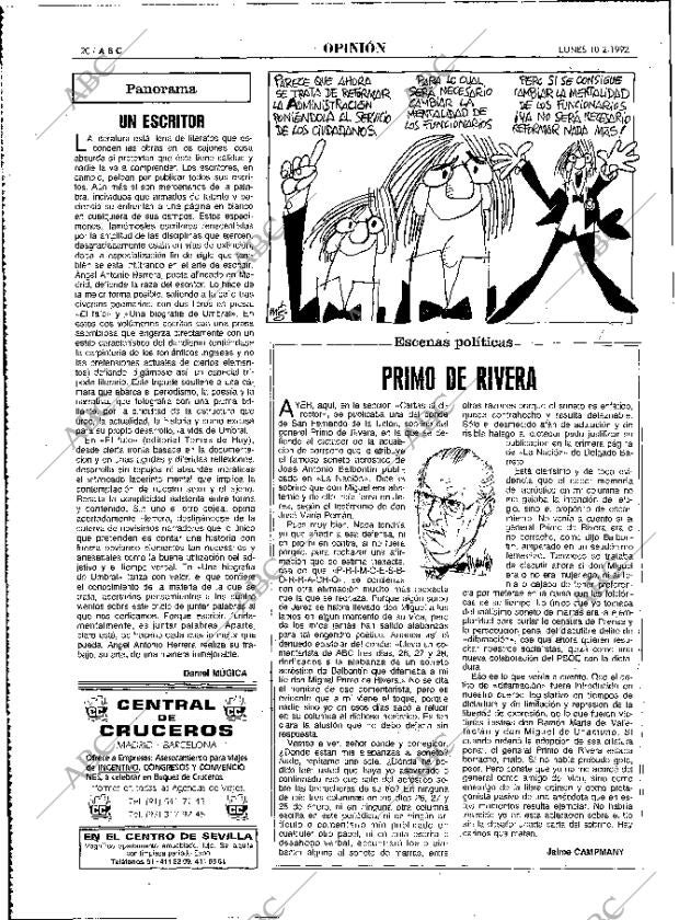 ABC MADRID 10-02-1992 página 20