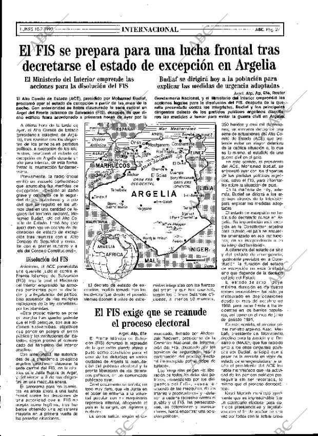 ABC MADRID 10-02-1992 página 27