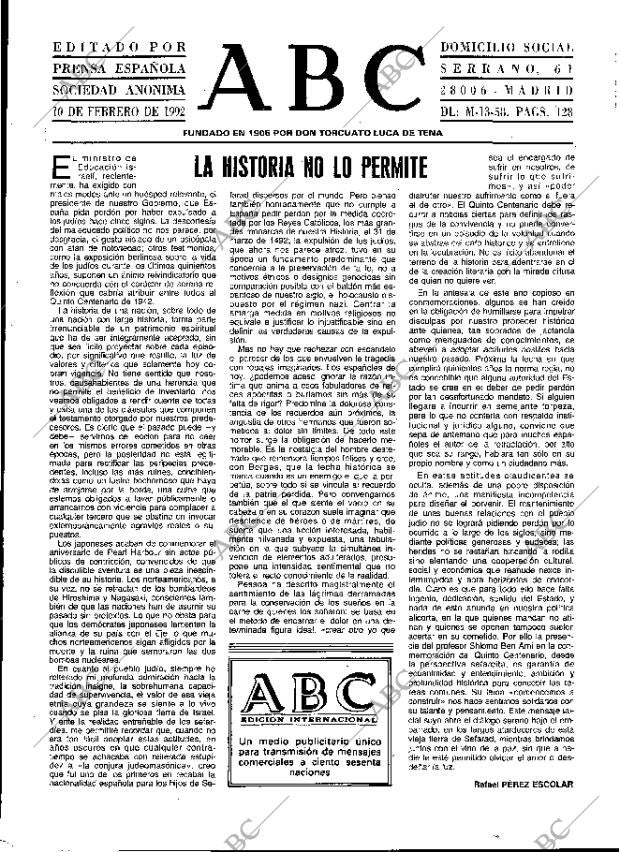 ABC MADRID 10-02-1992 página 3