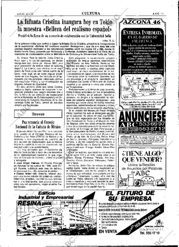 ABC MADRID 10-02-1992 página 47
