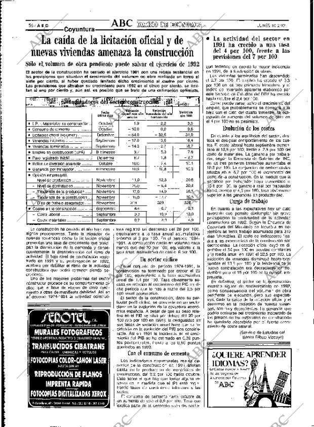 ABC MADRID 10-02-1992 página 56