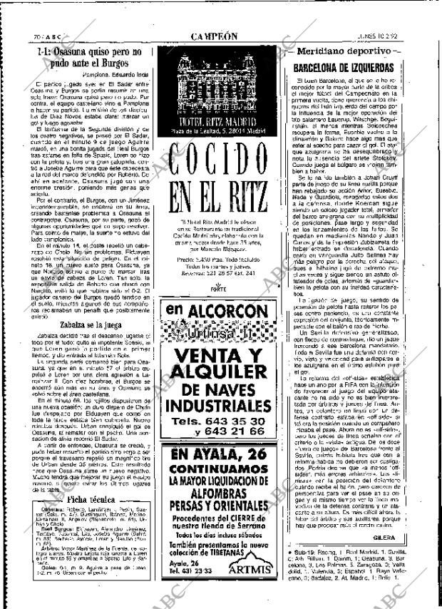 ABC MADRID 10-02-1992 página 70