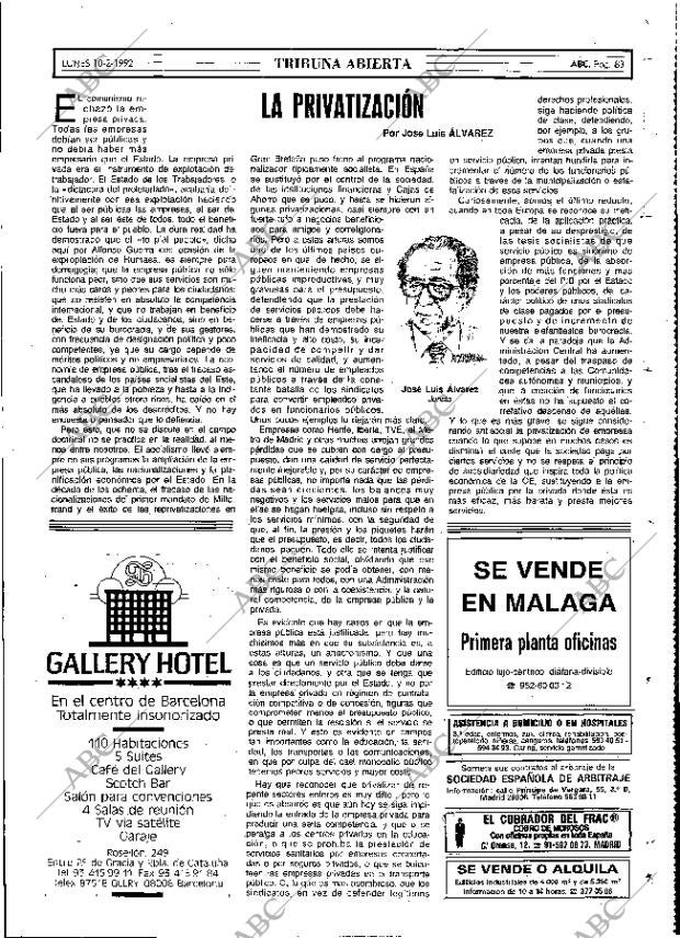 ABC MADRID 10-02-1992 página 83