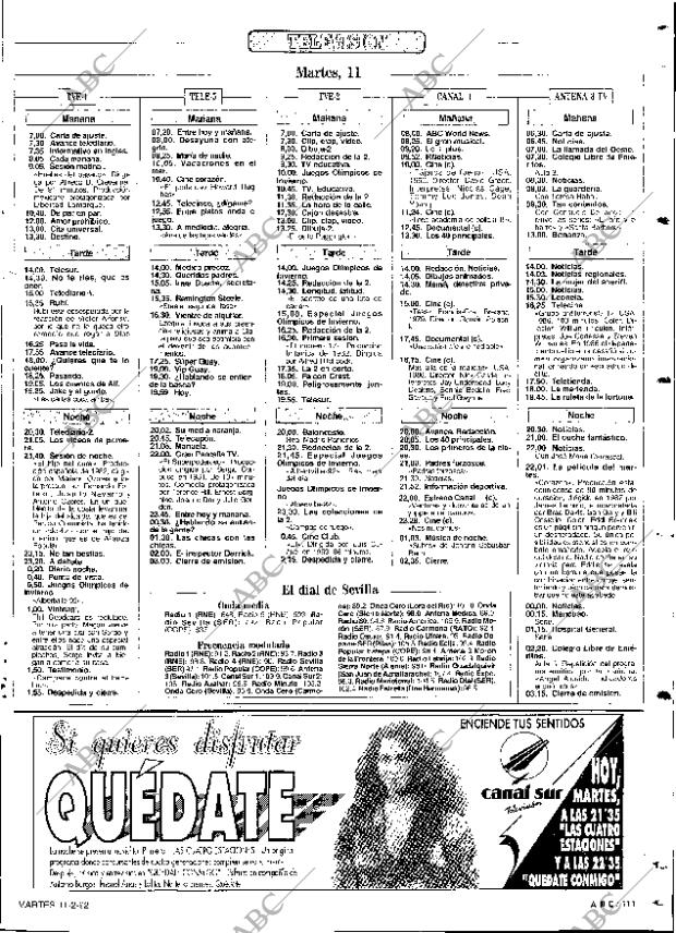 ABC SEVILLA 11-02-1992 página 111