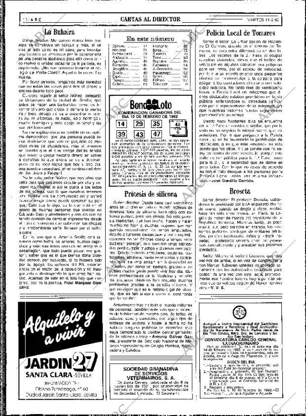 ABC SEVILLA 11-02-1992 página 16