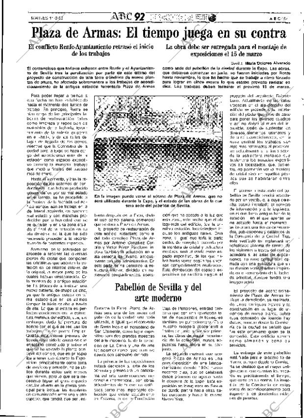 ABC SEVILLA 11-02-1992 página 57