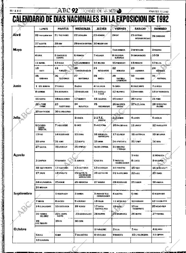 ABC SEVILLA 11-02-1992 página 60
