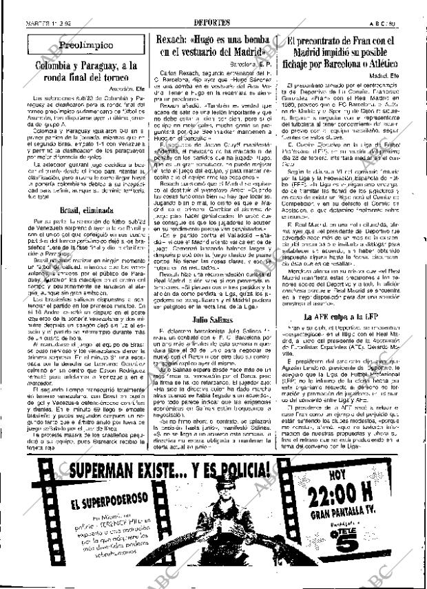 ABC SEVILLA 11-02-1992 página 89