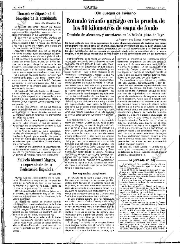 ABC SEVILLA 11-02-1992 página 90