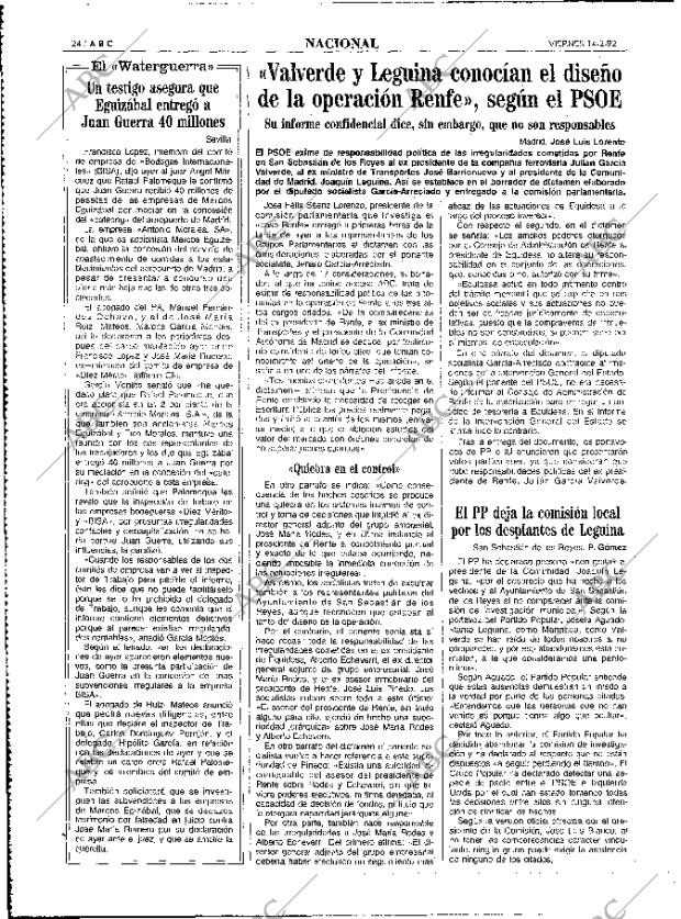 ABC MADRID 14-02-1992 página 24
