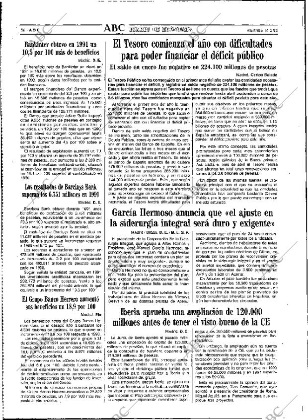 ABC MADRID 14-02-1992 página 56