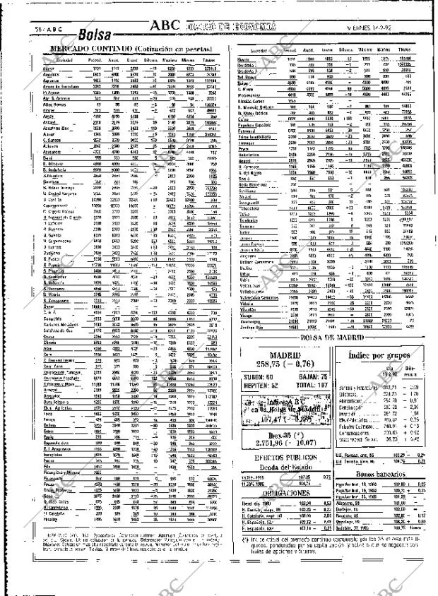 ABC MADRID 14-02-1992 página 58